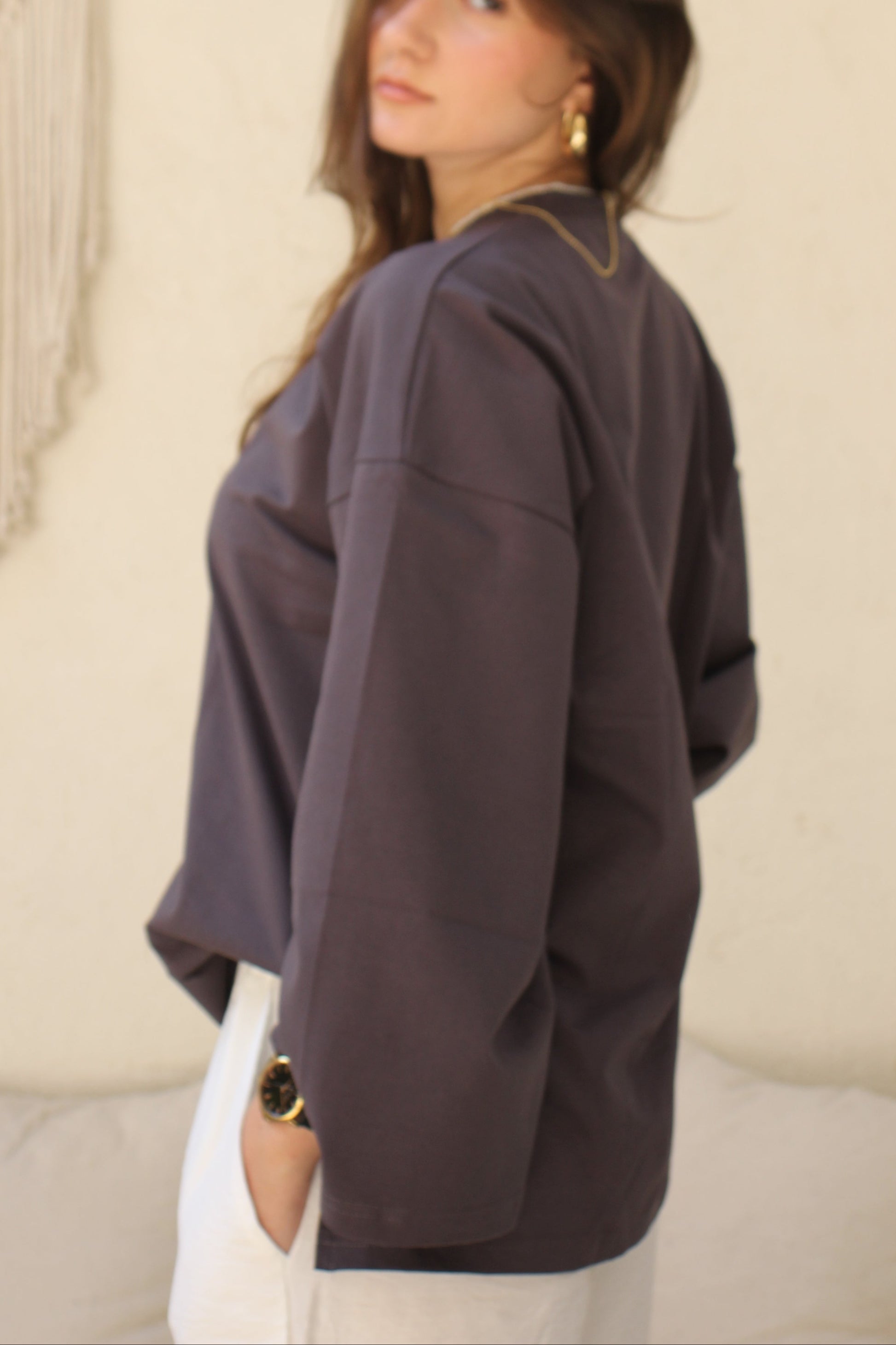 Charcoal Long Sleeved Tshirt