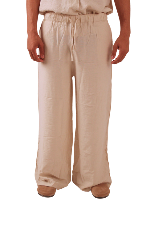 Beige Linen Pants