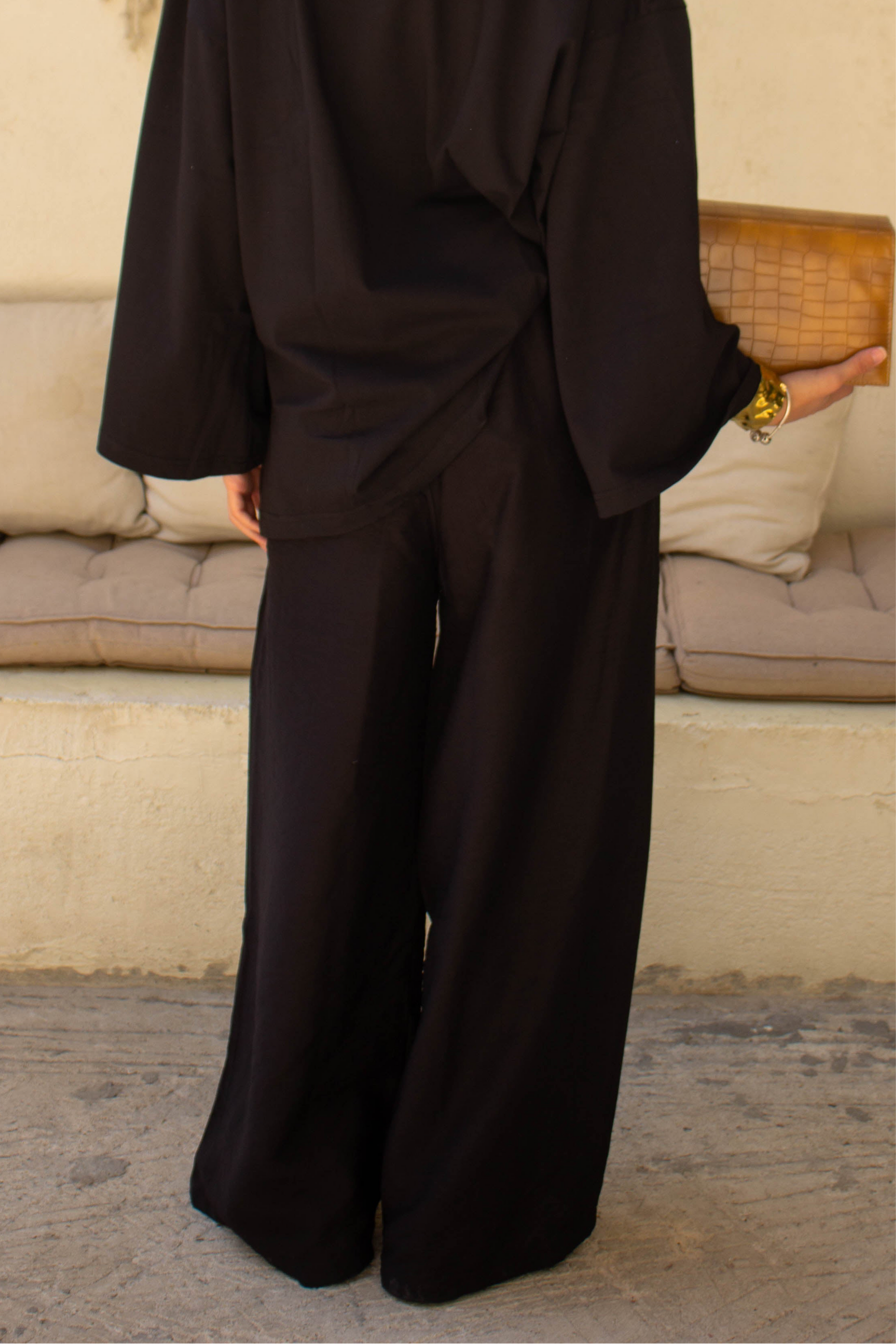 BLACK LINEN PANTS