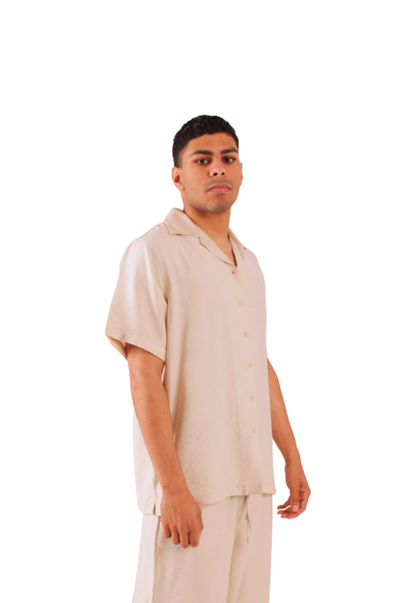 Beige Linen Shirt