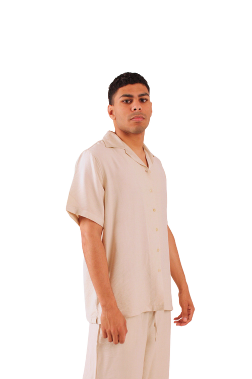 Beige Linen Shirt