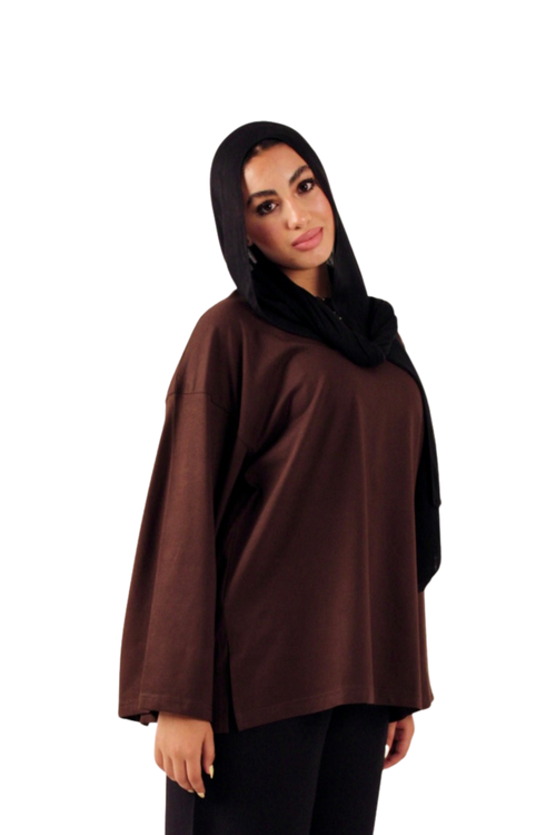 Brown Long Sleeved Tshirt