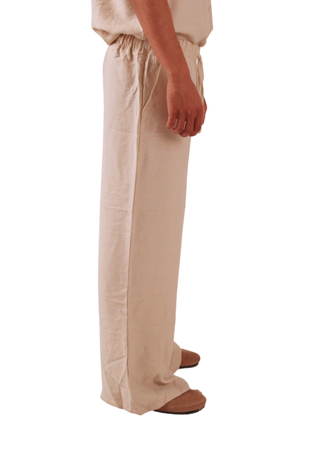 Beige Linen Pants