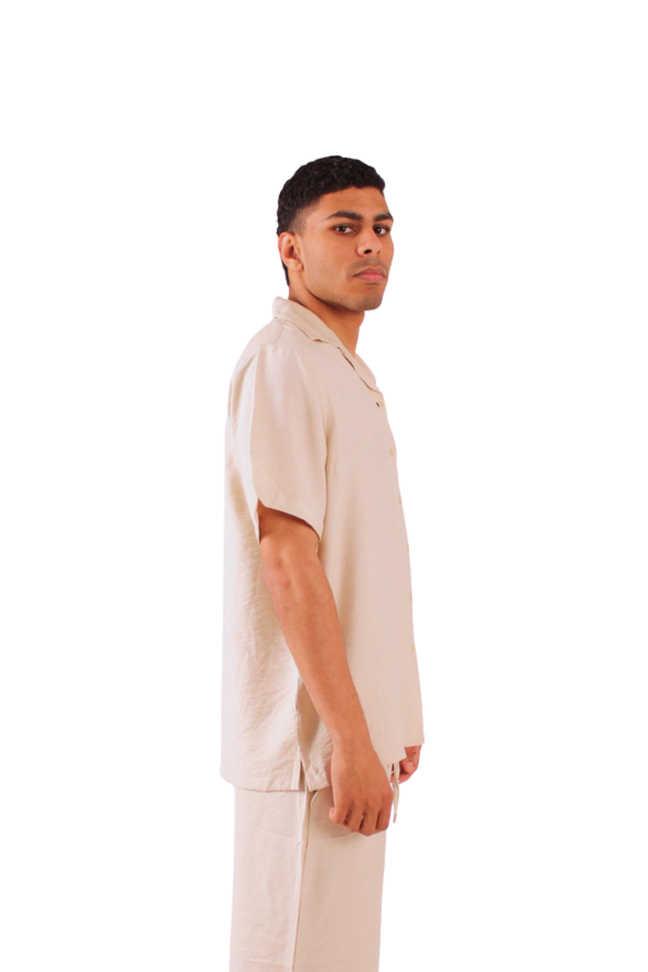 Beige Linen Shirt