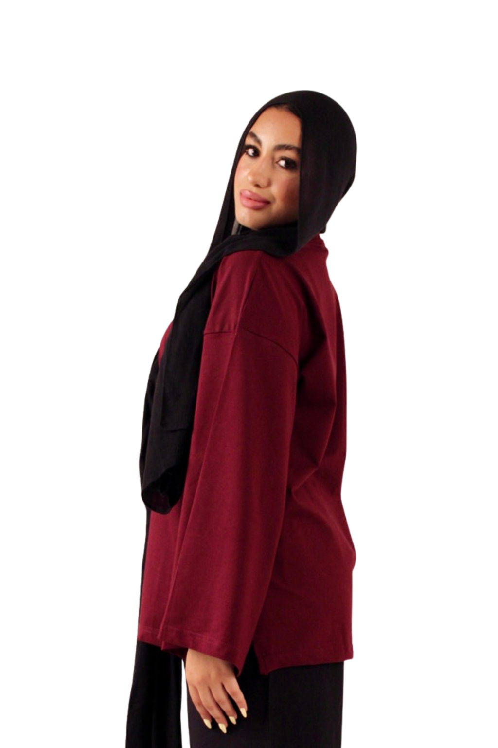 Burgundy Long Sleeved Tshirt