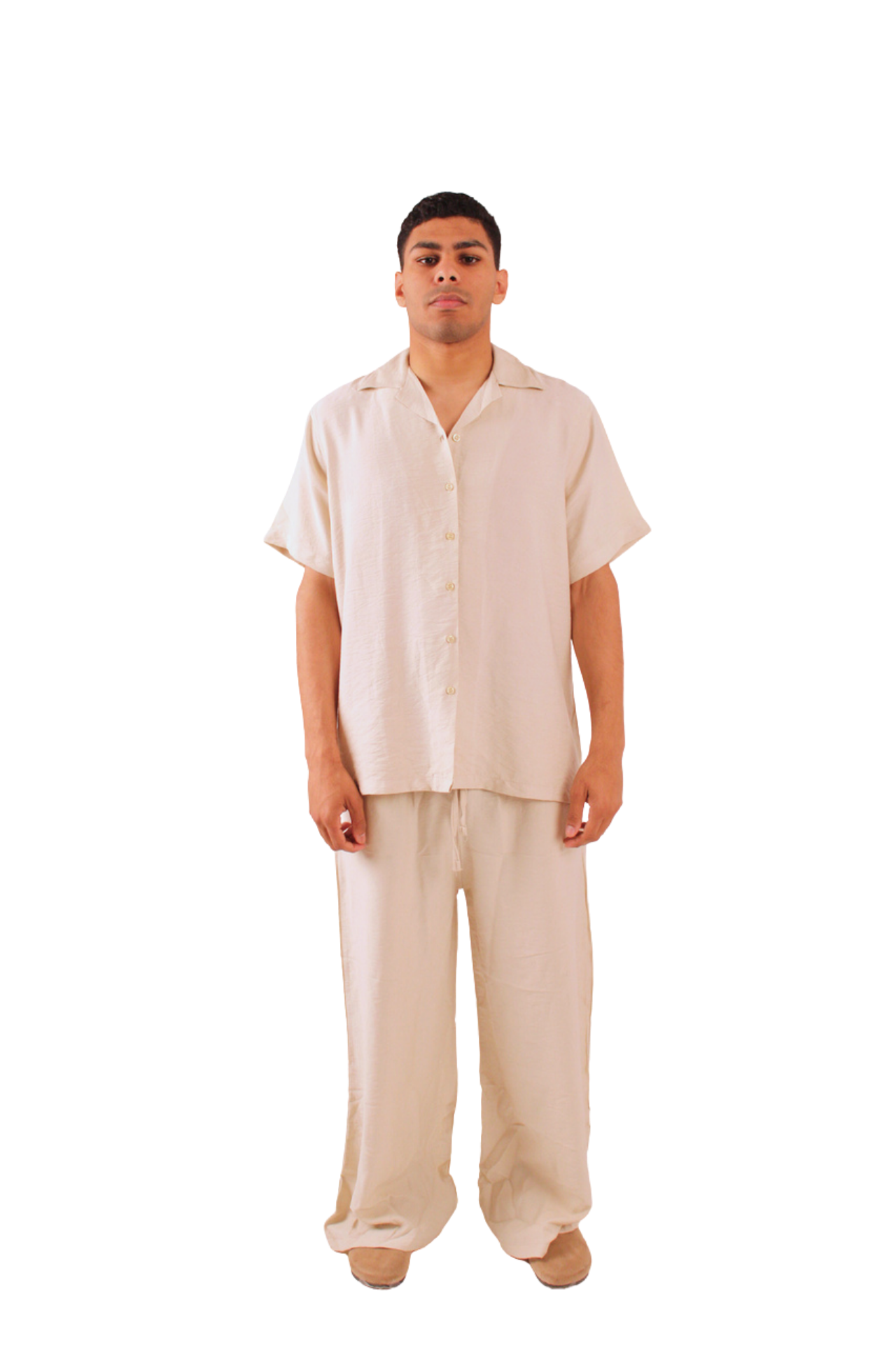 Beige Linen Pants
