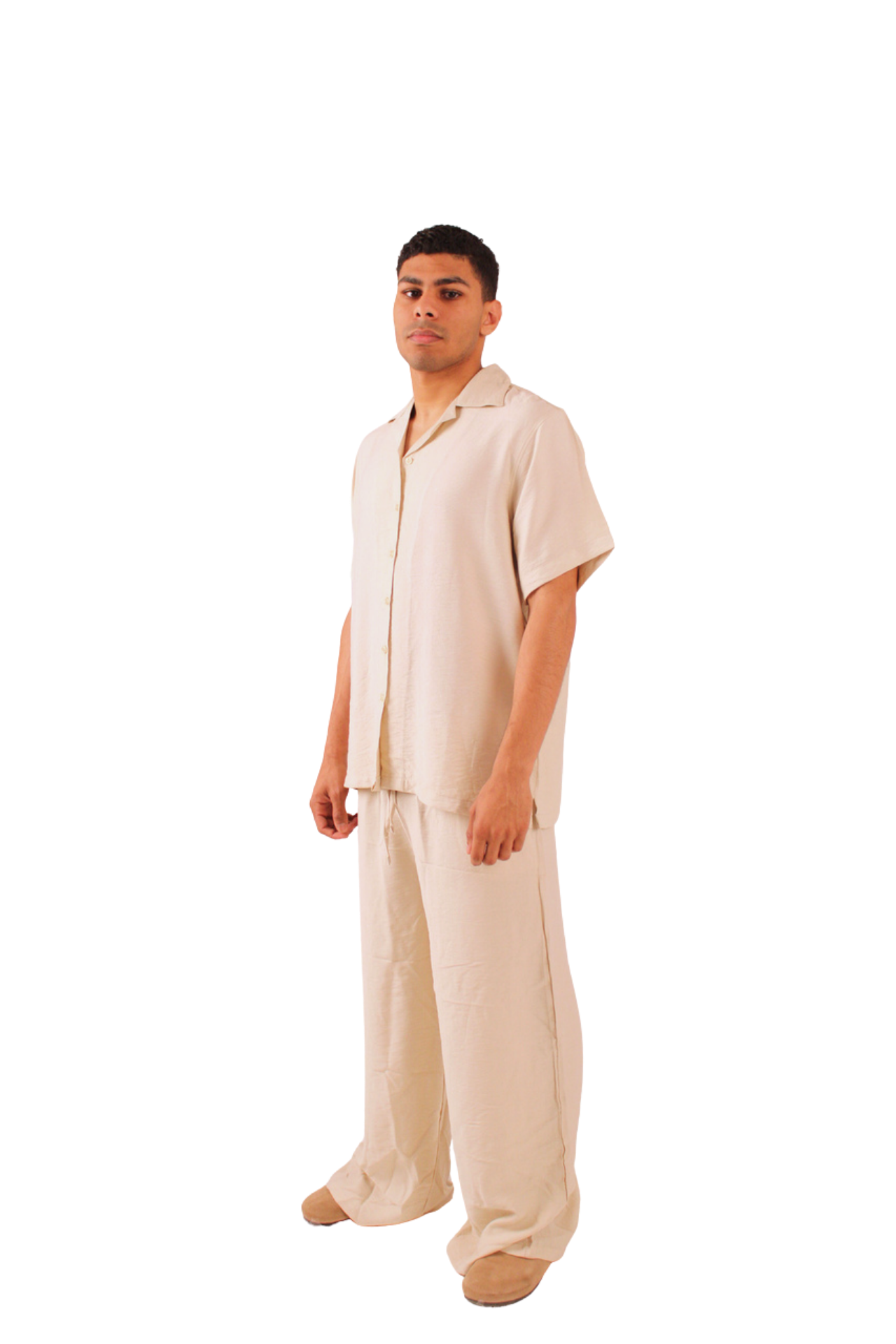 Beige Linen Shirt