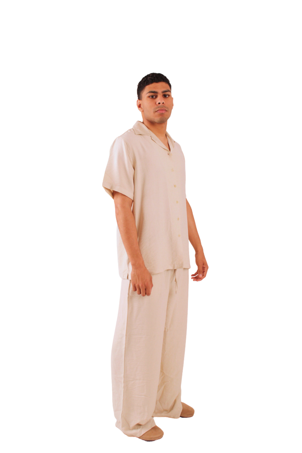 Beige Linen Pants