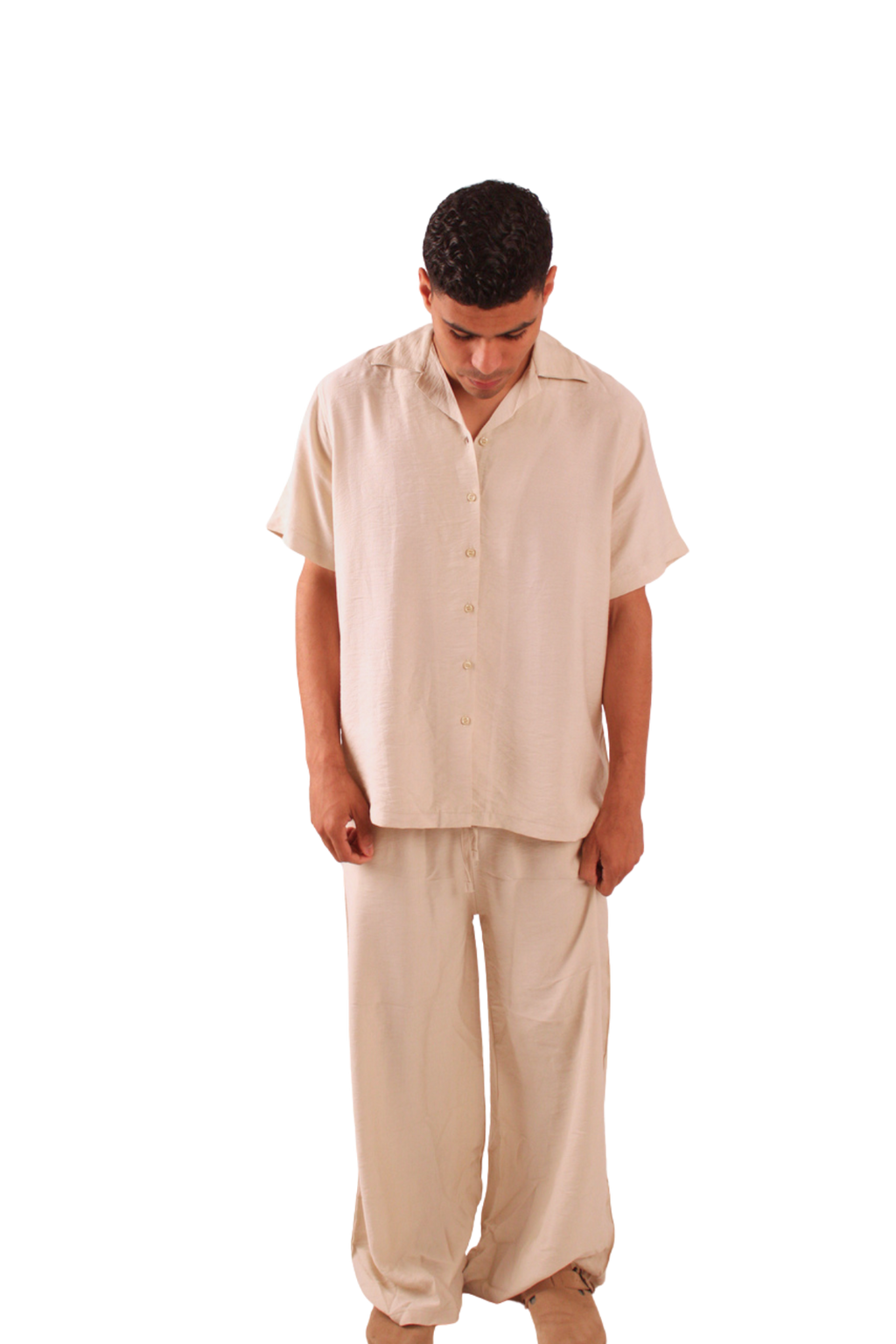Beige Linen Shirt