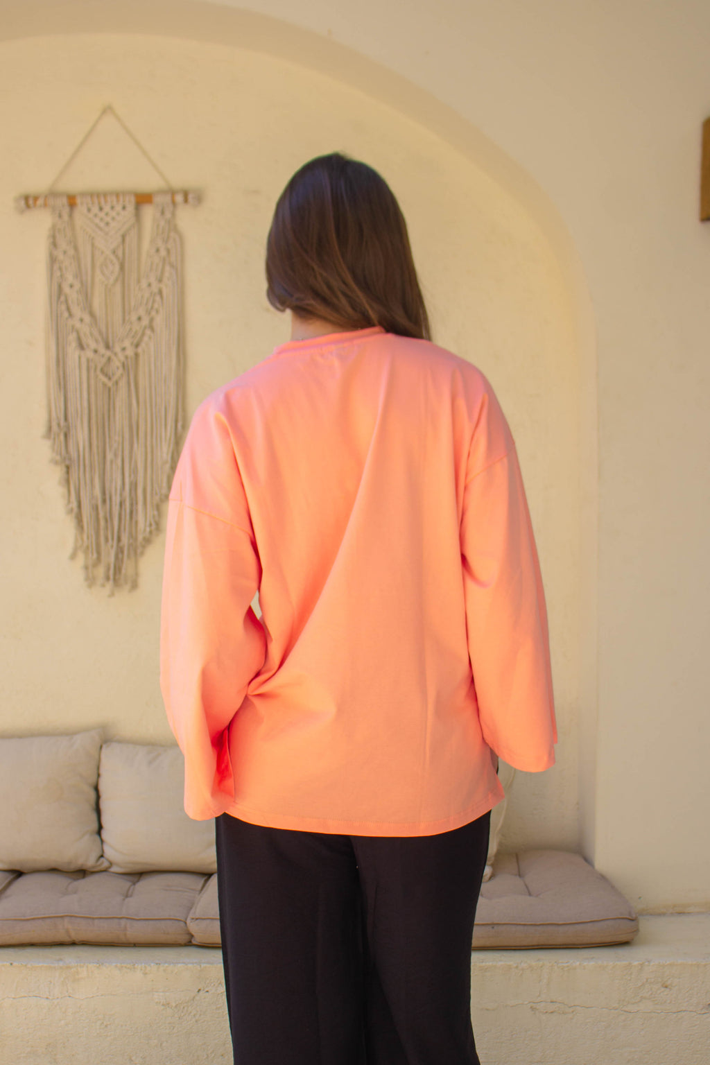 Peach Long Sleeved Tshirt