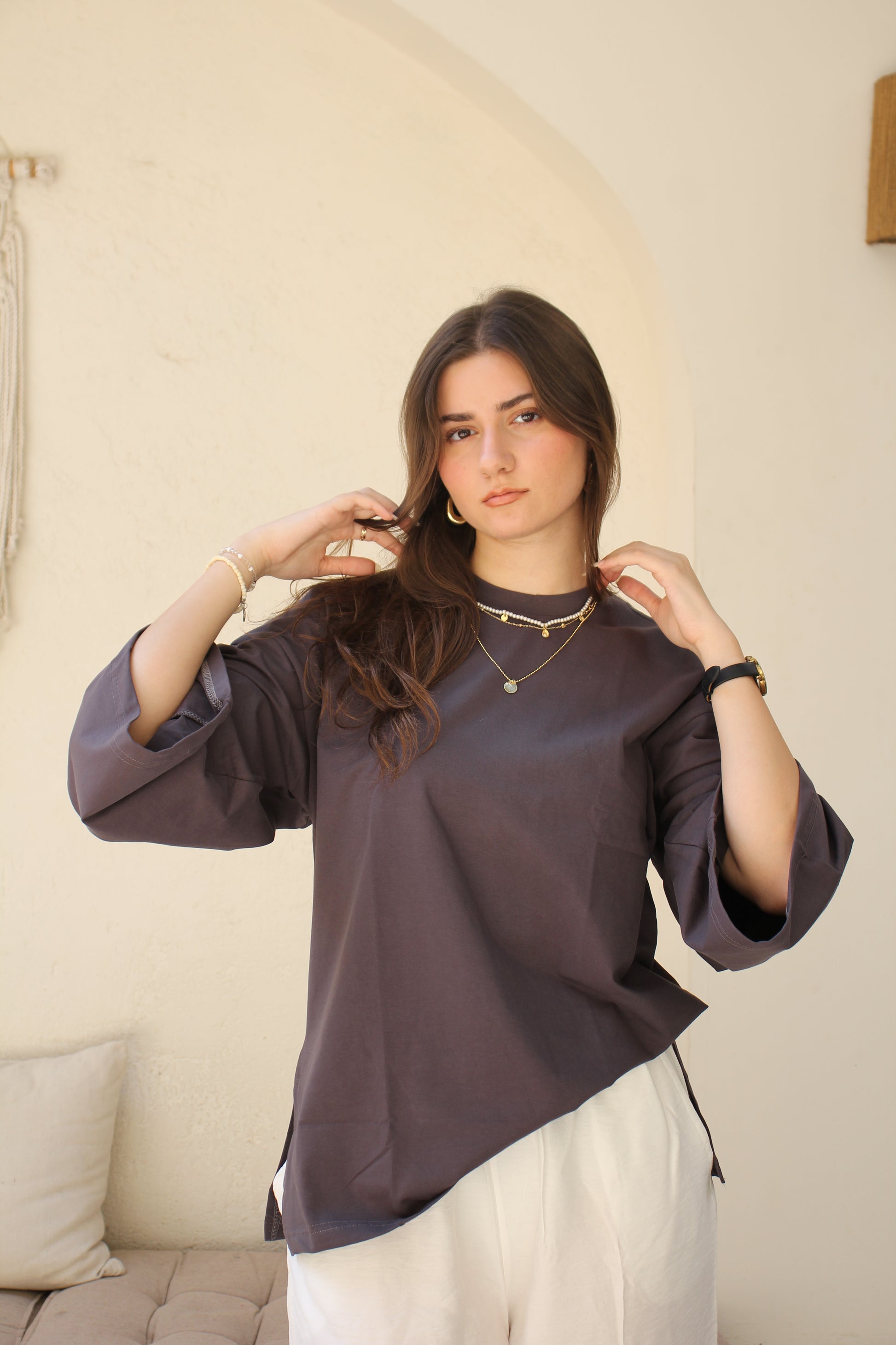 Charcoal Long Sleeved Tshirt